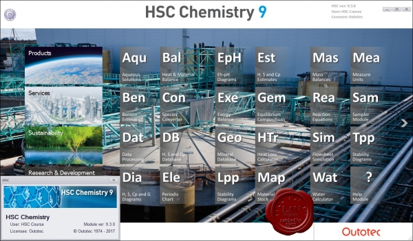 Outotec HSC Chemistry v9.3.0.9
