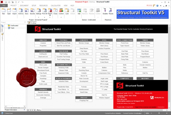 Anthony Furr Sofware Structural Toolkit v5.3.3.2