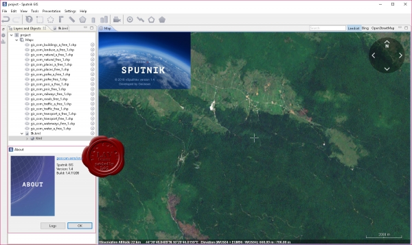Geoscan Sputnik GIS v1.4.11208