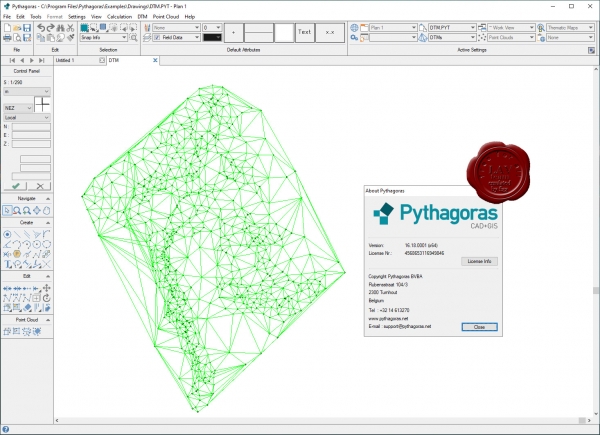 Pythagoras CAD+GIS EN v16.18.0001