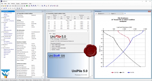 UniSoft Geotechnical Solutions UniPile v5.0.0.60