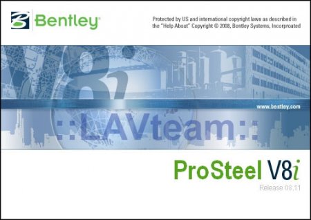 Bentley ProSteel v8i (08.11.00.16) for MicroStation. English.  Exclusive for LAVteam users!