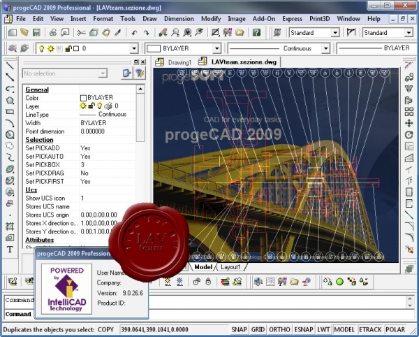 Progesoft ProgeCAD 2009 Professional v9.0.26.6 english RIP