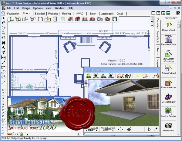 Punch! Home Design Architectural Series 4000 v10.0 Retail