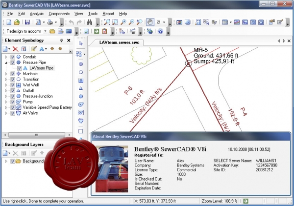 Bentley SewerCAD v8i 08.11.00.52