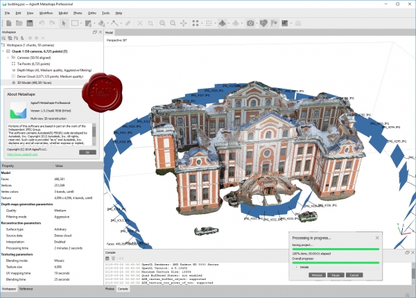 Agisoft Metashape Pro v1.5.2 build 7838