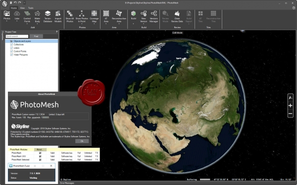 Skyline PhotoMesh / PhotoMesh Fuser v7.5.1.3634