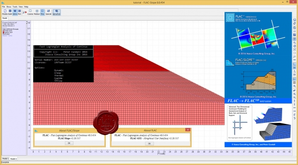 ITASCA Flac2D v8.00.454