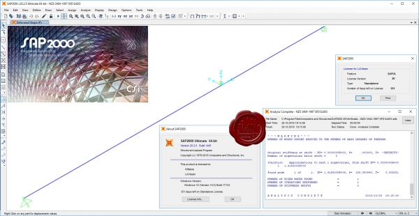 CSI SAP2000 v20.2.0 + 1 year