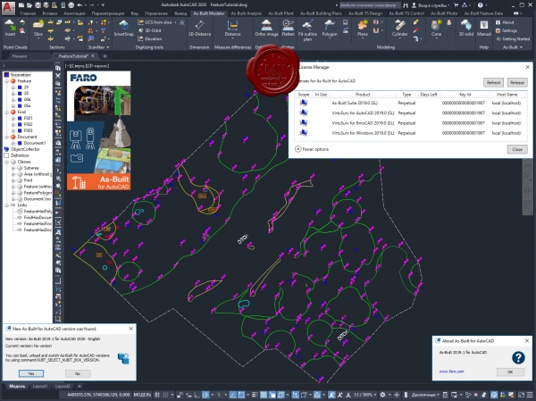 FARO As-Built for AutoCAD 2019.1