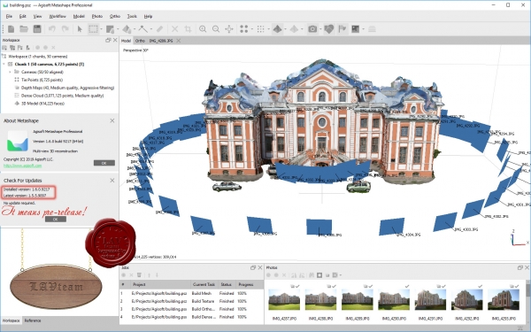 Agisoft Metashape Pro v1.6.0 build 9217