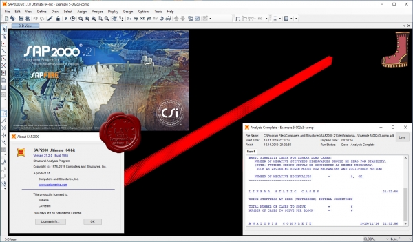 CSI SAP2000 v21.2.0 build 1565