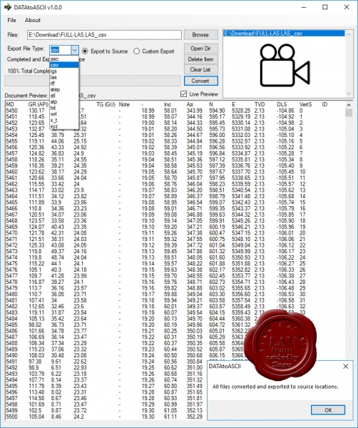 Gray Technical DATA to ASCII v1.0.0.1