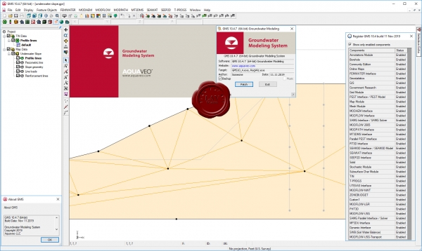 Aquaveo Groundwater Modeling System Premium v10.4.7