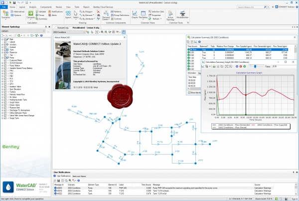 Bentley WaterCAD CONNECT Edition Update 2 10.02.03.06 build 19.11.2019