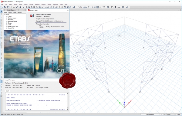 CSI ETABS v18.1.1 build 2148