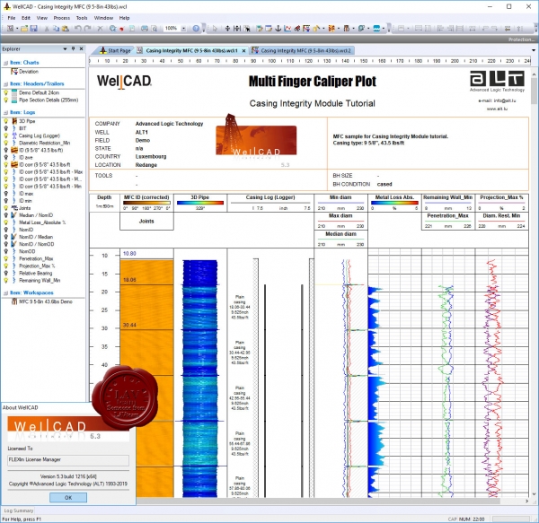 Advanced Logic Technology WellCAD v5.3