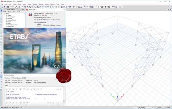 CSI ETABS v18.1.1 build 2148 x64 repack