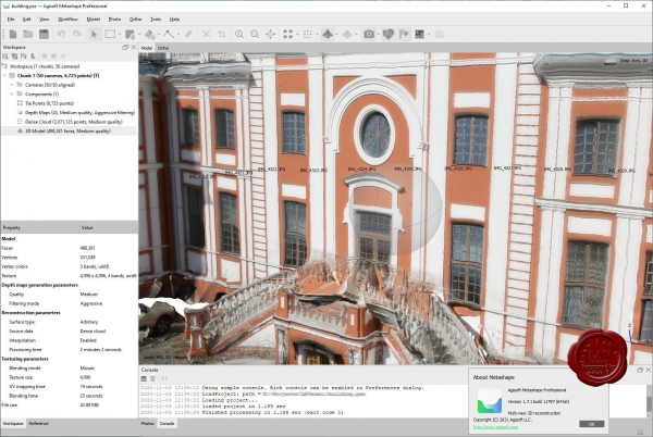 Agisoft Metashape Pro v1.7.1 build 11797