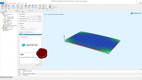 SOFiSTiK 2020 SP 2020-7.1 Build 1417