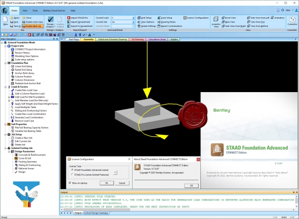 Bentley STAAD Foundation Advanced CONNECT Edition 09.07.00.87