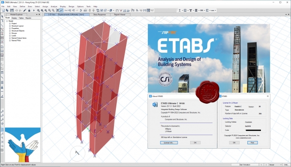 CSI ETABS v20.1.0 build 2822