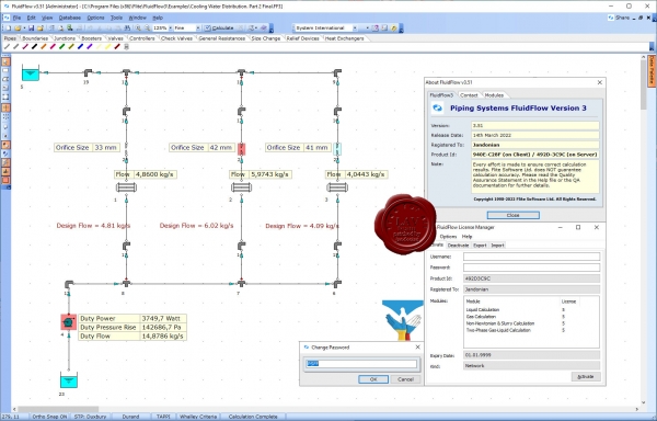 Flite Software Piping Systems Fluid Flow v3.51