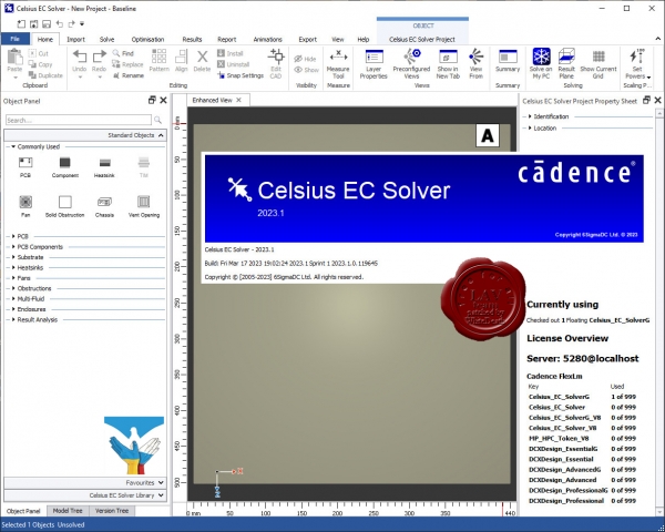 Cadence 6SigmaET Celsius EC Solver 2023.1