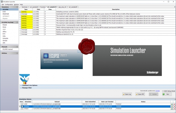 Schlumberger ECLIPSE Simulation v2022.2