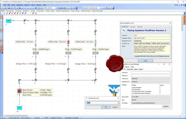 Flite Software Piping Systems Fluid Flow v3.52