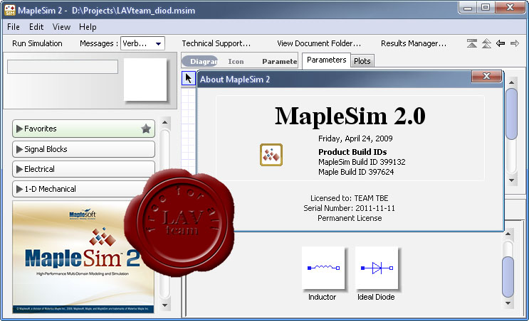 Лав тим. MAPLESIM. Maplesoft MAPLESIM Maple. LAVTEAM. Код на Maplesoft.